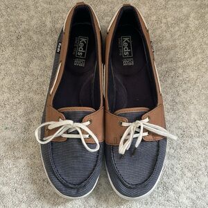 Keds Dream Foam Memory navy & tan loafers